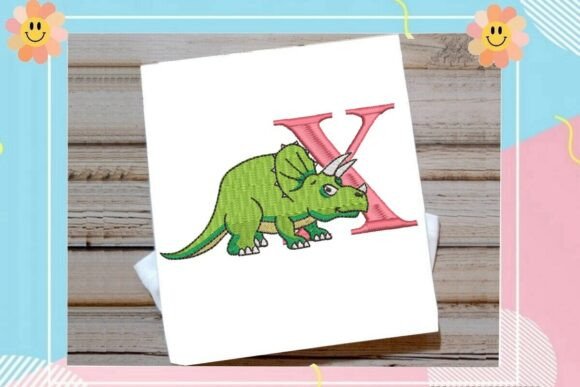 Dinosaur Monogram Alphabet Letter X Review