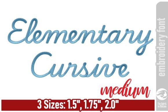 Elementary Cursive Embroidery Font - M Review