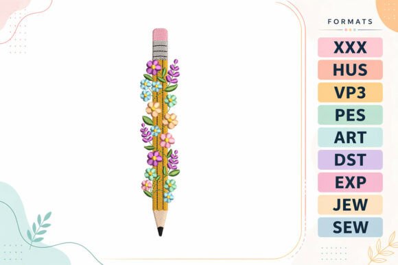 Floral Pencil Back to School Review for Etsy