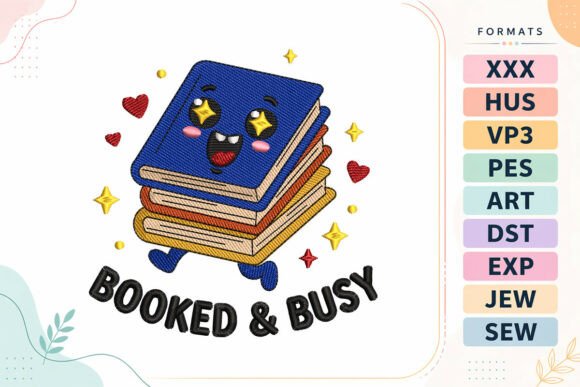 Kawaii Book Back to School Embroidery Review