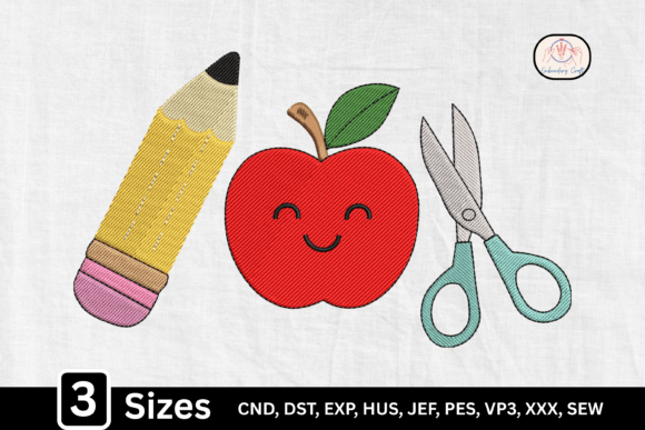 Pencil Apple Scissor Teacher: A Designer's Review for Small Business Merch