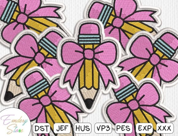 School Supplies Patch Embroidery File Review