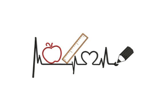 Teacher Heartbeat Embroidery Design Review