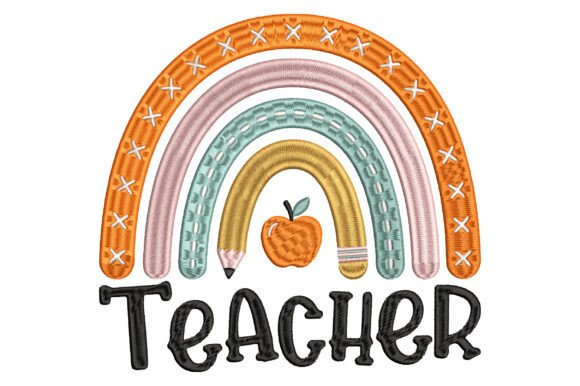 Teacher Rainbow Embroidery Review